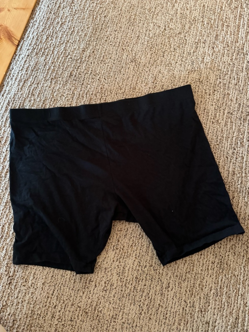 Women’s XL 16-18 Black Seamless Stretch High-Waist Biker Shorts